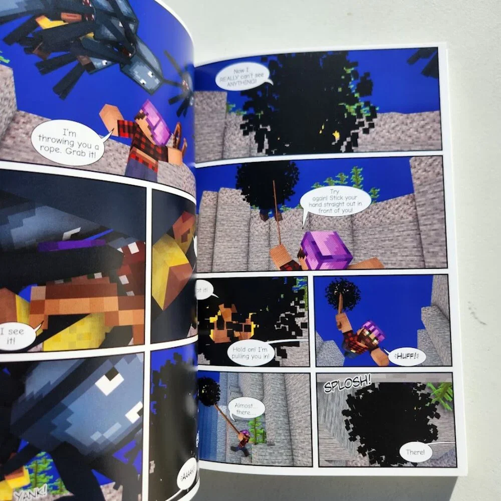 The Legend of the Coral Caves Graphic Novel Minecraft Book Comicbook S.Q.U.I.D.